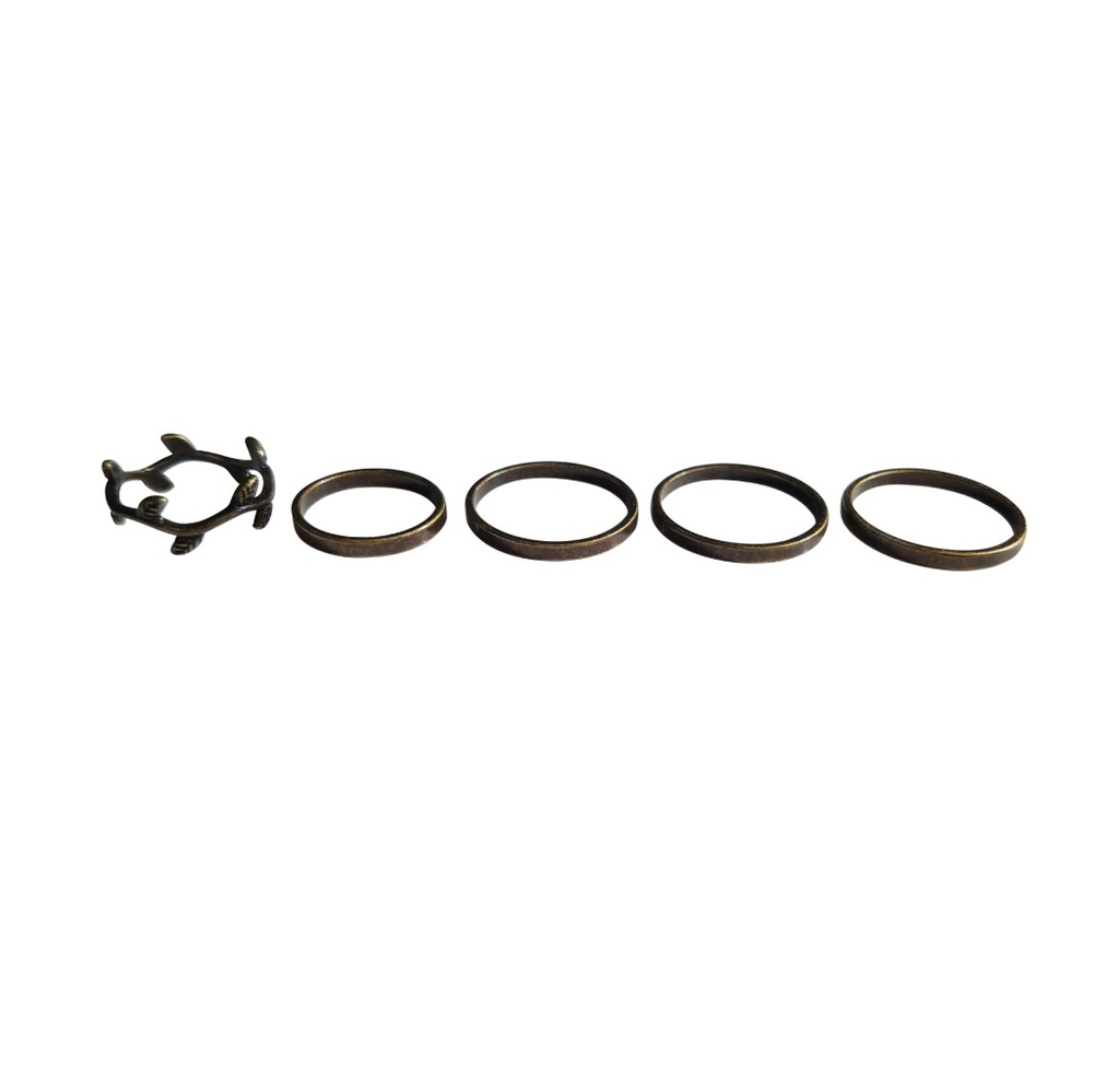Simple Antique Stackable Ring Set